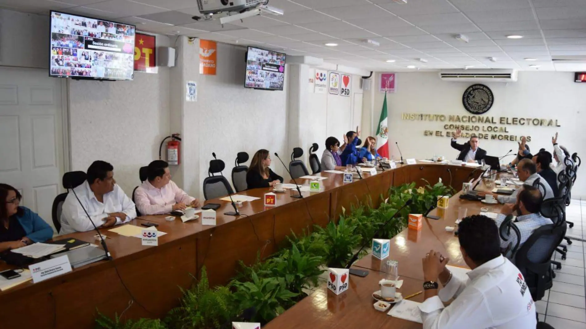 Sesión en el Instituto Nacional Electoral. Consejo Local en el Estado de Morelos. (2)